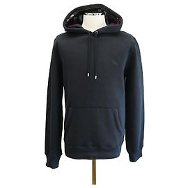 Burberry Herren Hoodie aus Baumwolle in Marineblau