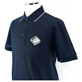 Burberry Polo PK da Uomo Aiden Blu Navy