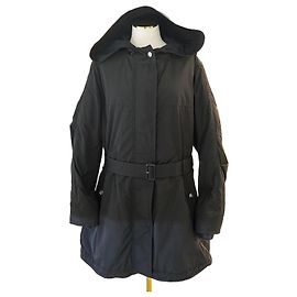 Burberry Damen Kapuzenjacke Portobello Schwarz Polyester