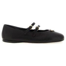 Prada Leder Ballerina Schuhe