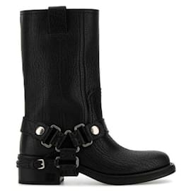 Motorradstiefel aus Kalbsleder - Miu Miu