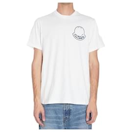 Baumwoll-T-Shirt mit Logo-Druck - Moncler
