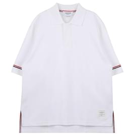 Polo Rugby de Algodón Blanco - Thom Browne