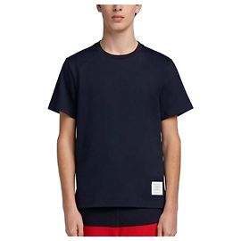Thom Browne T-Shirt mit kurzen Ärmeln, lockere Passform, seitlicher Schlitz, mittleres Gewicht