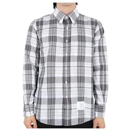 Camicia dritta a quadri Madras (Grigio) - Thom Browne