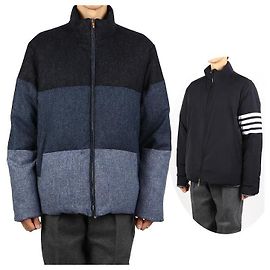 Thom Browne Chaqueta de plumas reversible diagonal