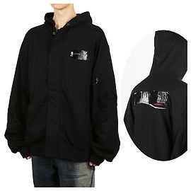 Balenciaga Giacca Bomber con Cappuccio Imbottita