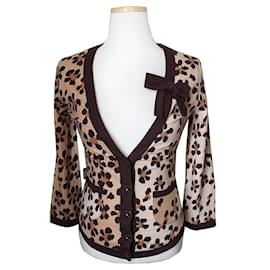 Jeans Leopard Cardigan - Moschino