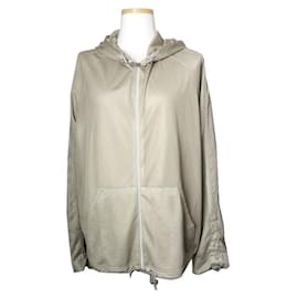 Chaqueta con capucha de malla verde oliva - Chanel