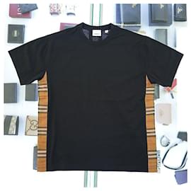 Damen T-Shirt mit kurzen Ärmeln CARIS CHK SCHWARZ - Burberry