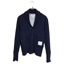 Cárdigan de algodón con cuello chal - Thom Browne