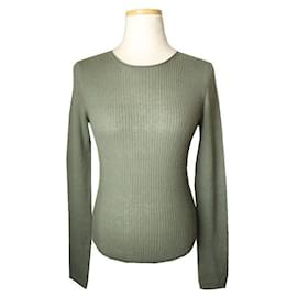XS Khaki Cashmere Stricktop - Vince