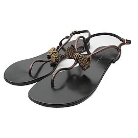 Sandali con cinturino nero Giuseppe Zanotti