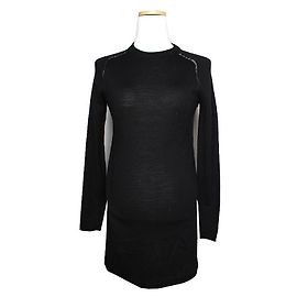 Zadig & Voltaire Vestido de punto negro metálico con estrellas Zadig Voltaire