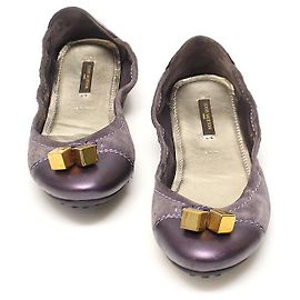 Louis Vuitton Bailarinas LV Dice Moradas