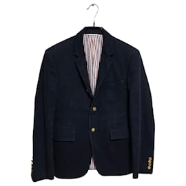 Thom Browne Giacca Blazer in Twill di Cotone