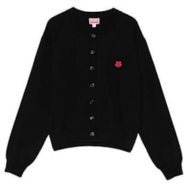 Blumenbestickter Wollcardigan - Kenzo