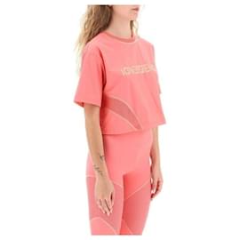 Logo-Print Crop T-Shirt - Fendi
