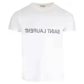 T-Shirt mit umgekehrtem Logo - Saint Laurent
