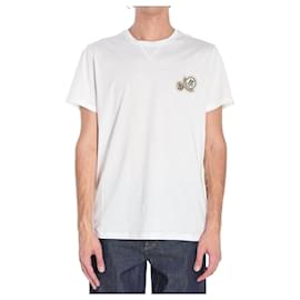 Moncler Baumwoll-T-Shirt mit Doppel-Logo-Patch