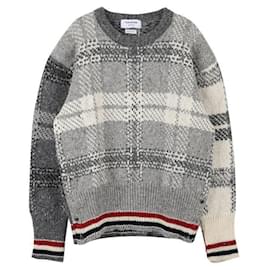 Strick aus Wolle und Mohair mit Muster für Herren - Thom Browne