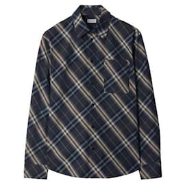 Burberry Camicia in cotone a quadri con vestibilità rilassata