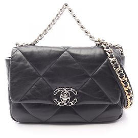 Borsa a spalla matelassé Chanel 19 Disneuf