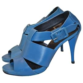 Pierre Hardy Ledersandalen türkis