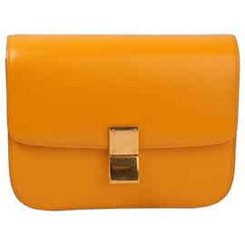 Céline Borsa Classic Box Pelle di Vitello Gialla