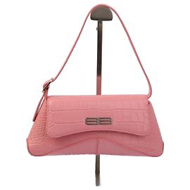 Borsa Balenciaga XX in pelle rosa stampa coccodrillo