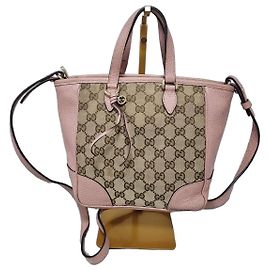 Borsa a tracolla Gucci Small GG Canvas Bree Beige/Rosa