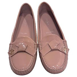 Bailarinas Mocassim Parklane Louis Vuitton em Couro Patente Nude