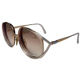 Vintage Dior Sunglasses Gold Silver Purple