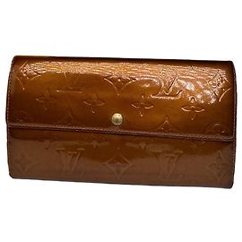 Vintage Louis Vuitton Vernis Leather Wallet Brown