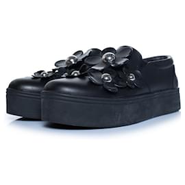 Marc Jacobs, Zapatillas slip-on florales en negro