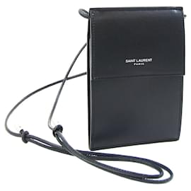 Pochette Mini in Pelle Nera Saint Laurent