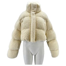 Autre Marque Veste doudoune crème en laine