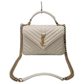 Borsa Monogram Vintage Bianca Media - Saint Laurent