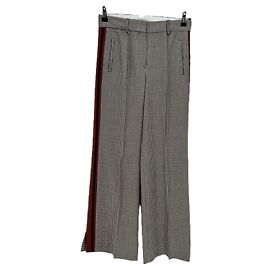 Autre Marque Pantalón de pata de gallo con lana