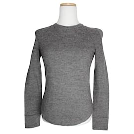 Strickoberteil aus Alpaka-Wolle in Anthrazitgrau - Isabel Marant