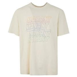 T-Shirt mit kurzen Ärmeln und Logo - Isabel Marant