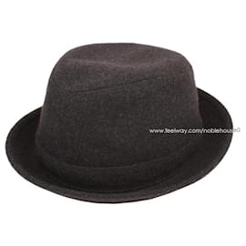 Fedora in lana blu navy - Hermès