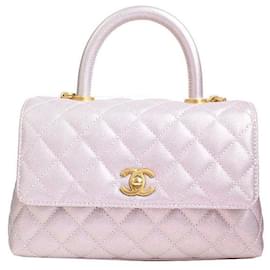 Piccola borsa a mano e crossbody Coco Handle Perla Arcobaleno - Chanel