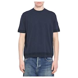 T-shirt in maglia di seta e cotone - Moncler