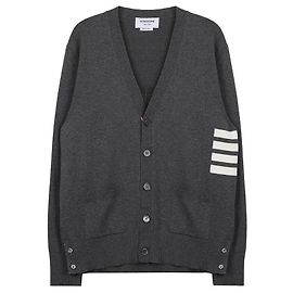Thom Browne Cotton Relaxed Fit V-Neck Cardigan