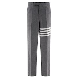 Thom Browne Flannel Low Rise Backstrap Pants