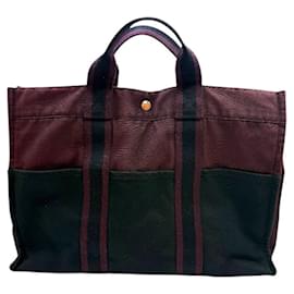 Hermès Borsa Tote in Tela Furuto MM