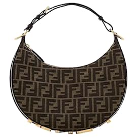 Piccola borsa hobo in tessuto - Fendi