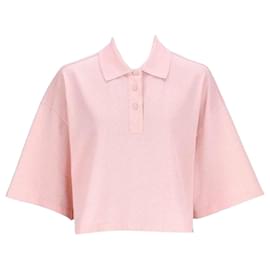 Kurzes Baumwoll-Piqué-Poloshirt - Bottega Veneta