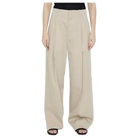 Bottega Veneta Pantalones de seda de algodón técnico